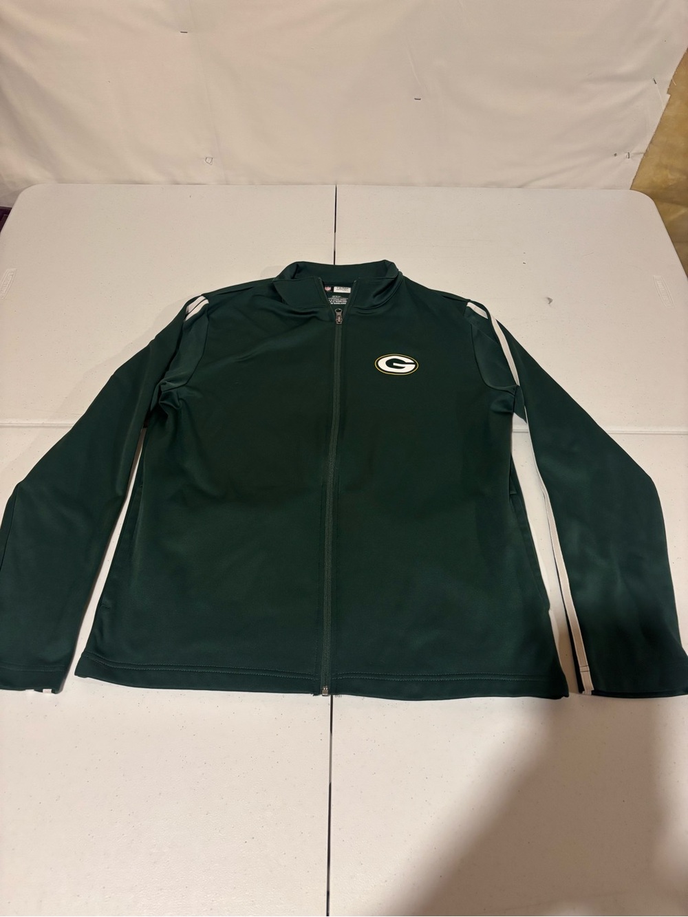 NFL Green Bay Packers Men’s Size M Full Zip Long Sleeve Athletic Shirt
